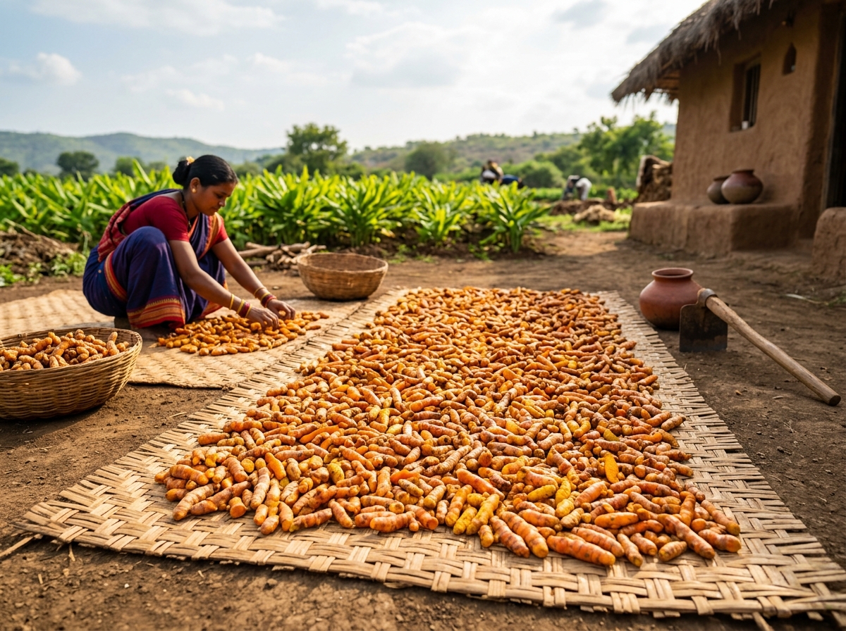 Harvesting and Sun Drying